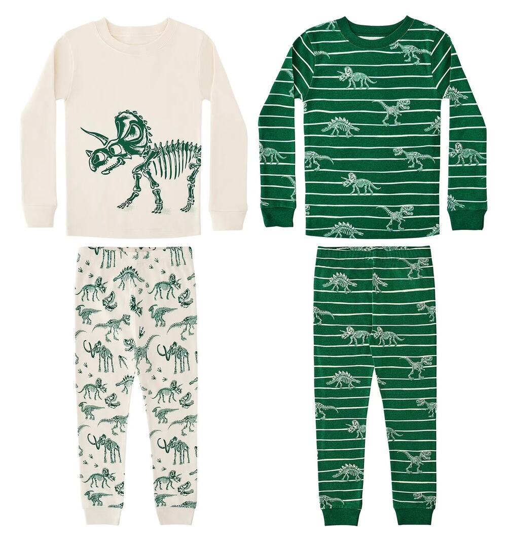 Member's Mark Toddler 4-Piece Organic Cotton Pajama Set Size 5